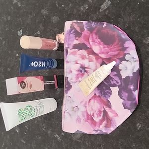 IPSY FLORAL Cosmetic Bag ASSORTED Products NWT